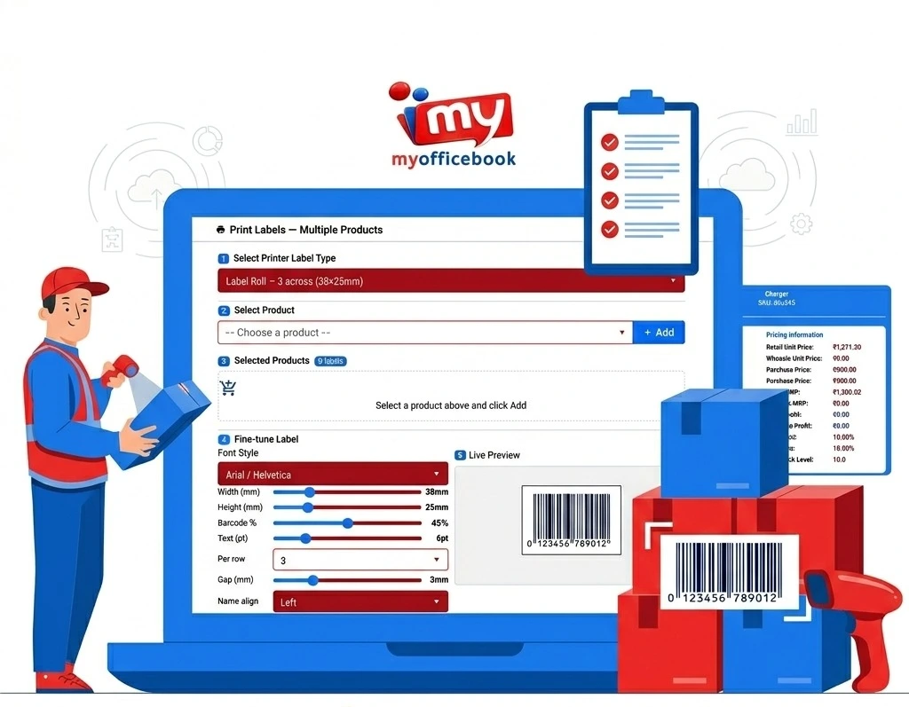 myofficebook Barcode Scanner